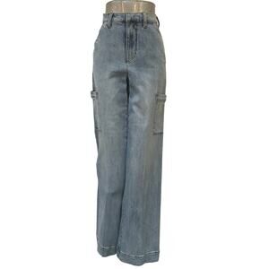 Joe's Nolan Cargo High Rise Wide Leg Jeans Women's Size 24